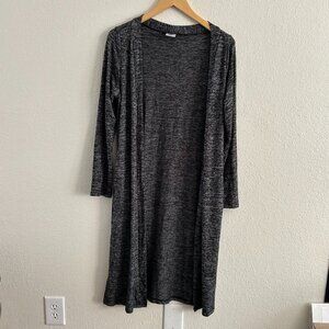 Soft Small (S) Gray Duster Sweater with Pockets